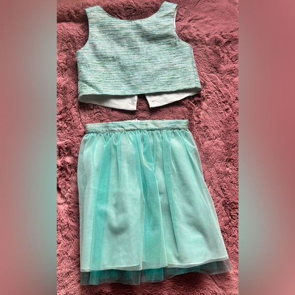 Green Strapless Pleated Sundress for a Night Out - Picture 1 of 2